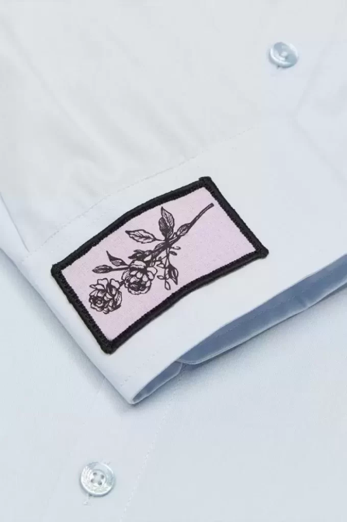 Oversized Patch Detail Men’s Shirt