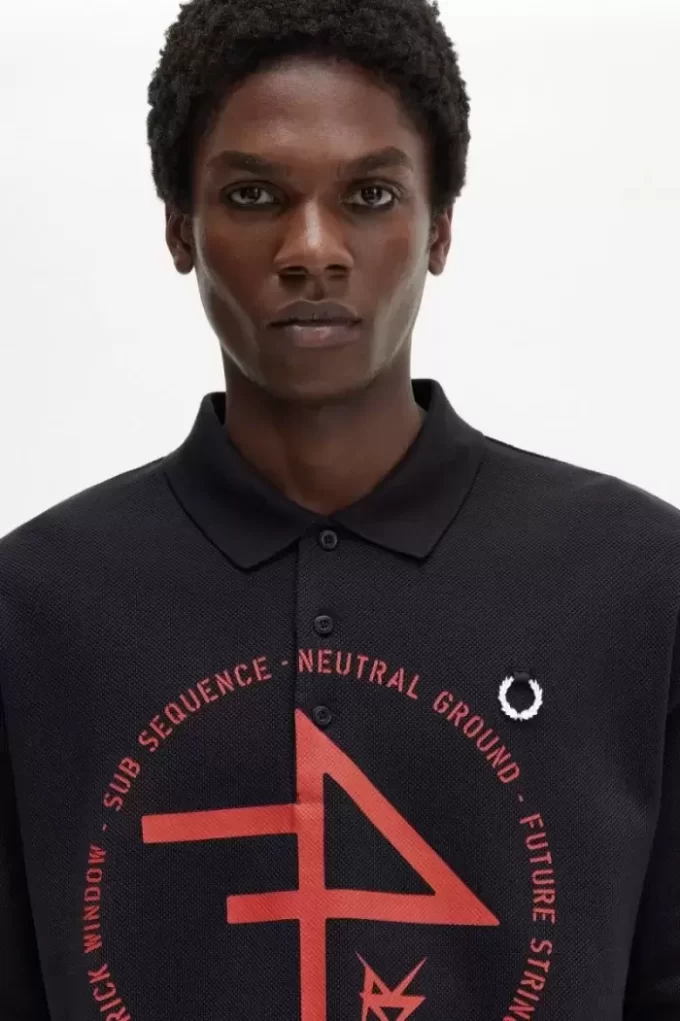 Oversized Printed Men’s Polo Shirt