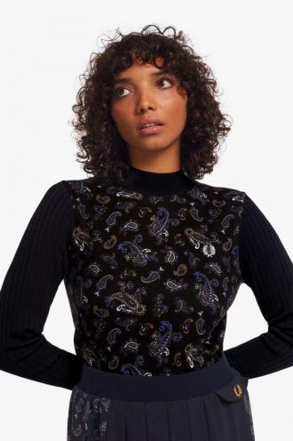 Paisley Print Jumper Knitwear