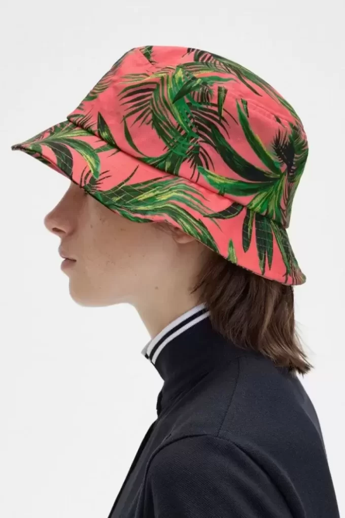 Palm Print Bucket Women’s Hats