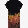 Palm Print Piqué Women’s Dress