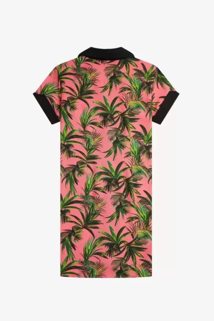 Palm Print Shirt Women’s Dress