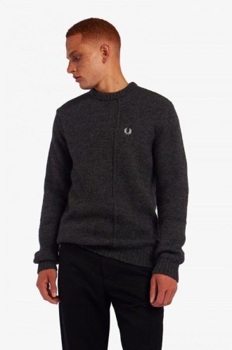 Panelled British Wool Jumper Knitwear