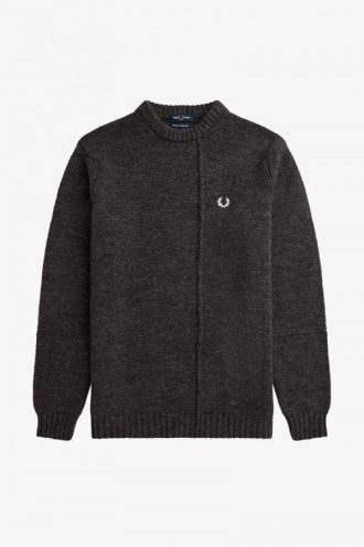 Panelled British Wool Jumper Knitwear