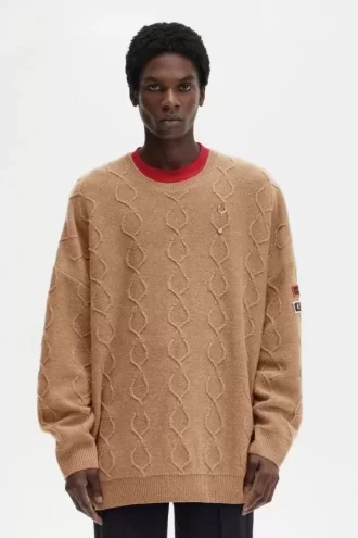 Patch Detail Oversized Men’s Jumper