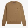 Pocket Detail Crew Neck Men’s Sweatshirts