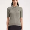 Pointelle Detail Knitted Women’s Shirt