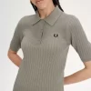 Pointelle Detail Knitted Women’s Shirt