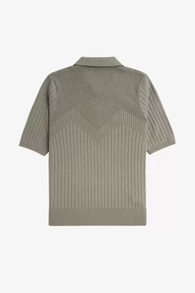 Pointelle Detail Knitted Women’s Shirt