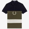 Printed Colour Block Polo Shirts