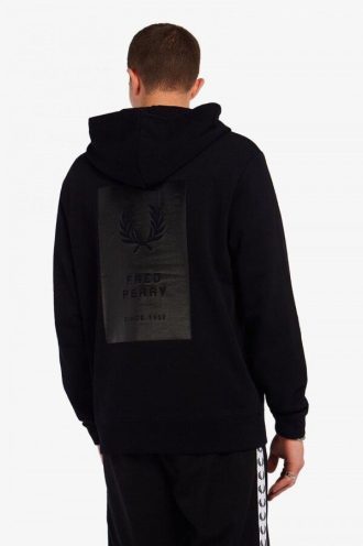 Printed Patch Hooded Sweatshrt Sweatshirts