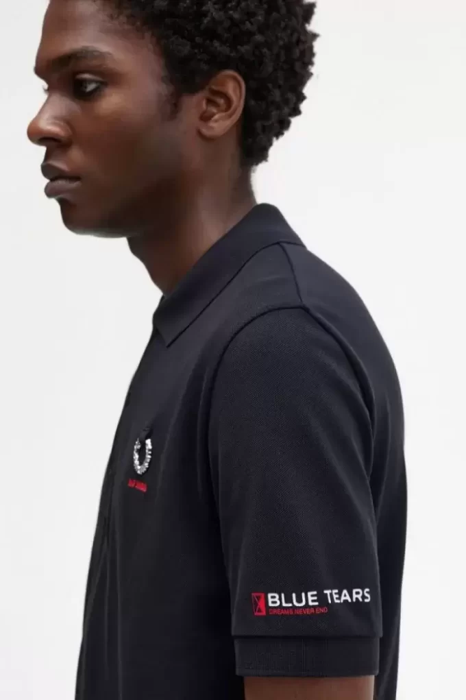 Printed Sleeve Men’s Polo Shirt