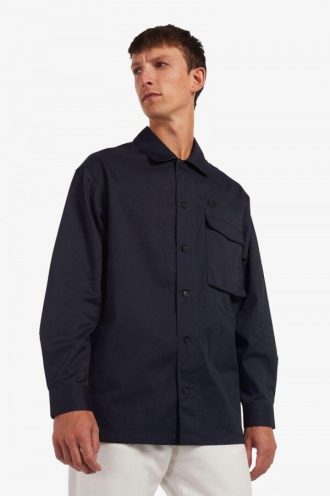 Reinforced Patch Overshirt Shirts