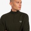 Reverse Texture Half Zip Sweatshirts