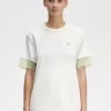 Sheer Trim Piqué Women’s T-Shirt