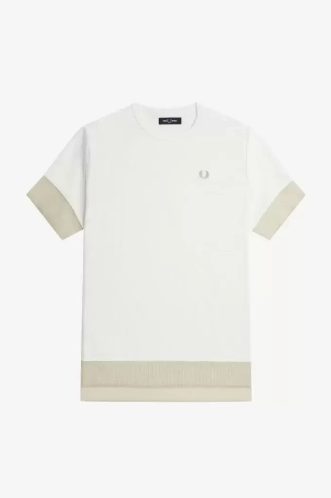 Sheer Trim Piqué Women’s T-Shirt