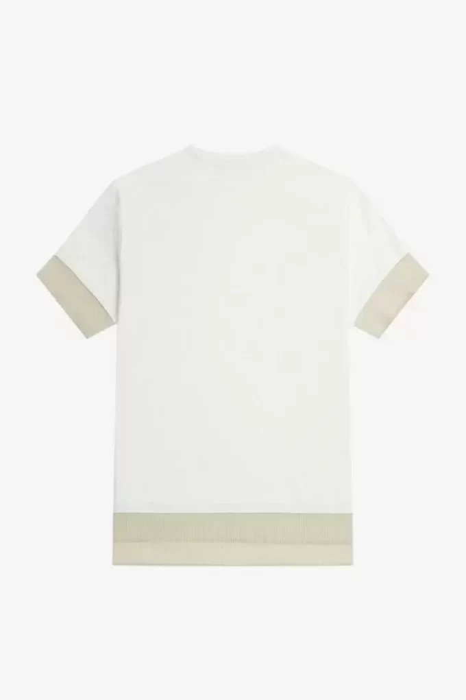 Sheer Trim Piqué Women’s T-Shirt