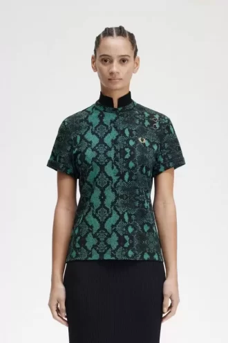 Snake Print Women’s Polo Shirt