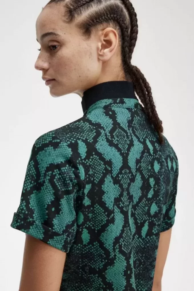 Snake Print Women’s Polo Shirt