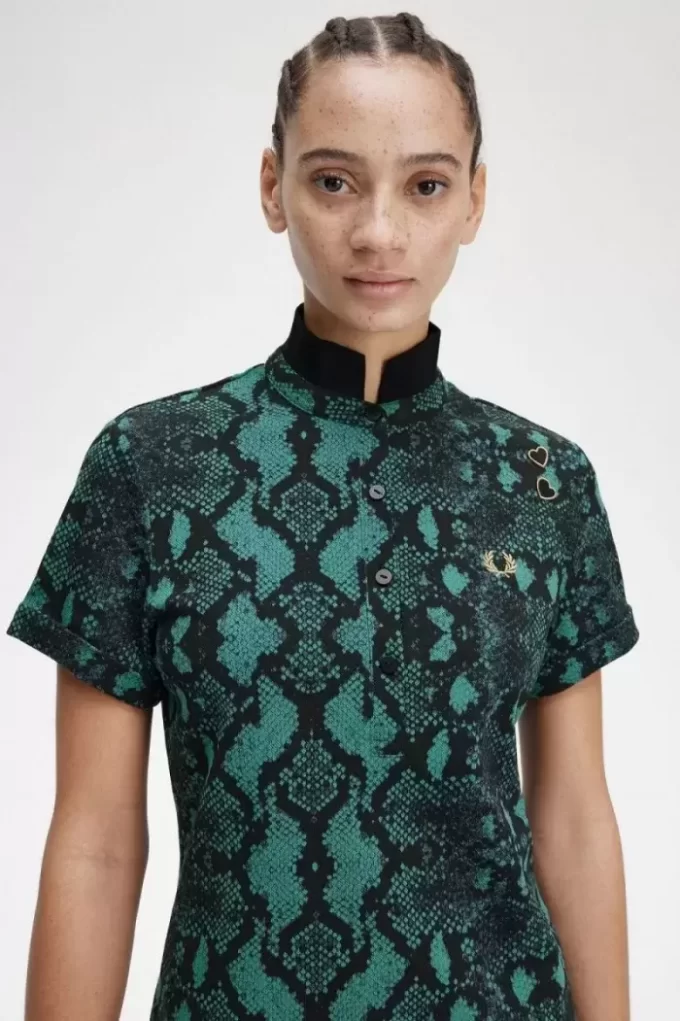 Snake Print Women’s Polo Shirt
