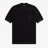 Space Dye Trim Knitted T Shirts