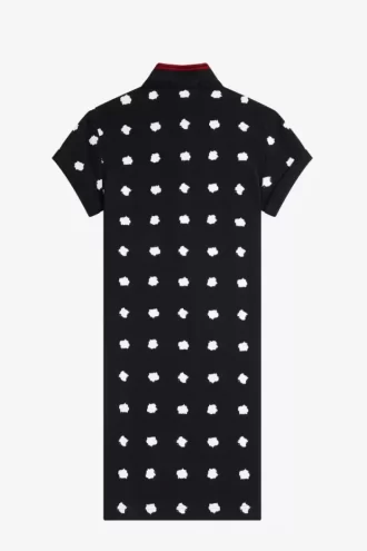 Spot Print Piqué Women’s Dress