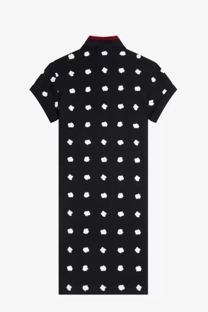 Spot Print Piqué Women’s Dress