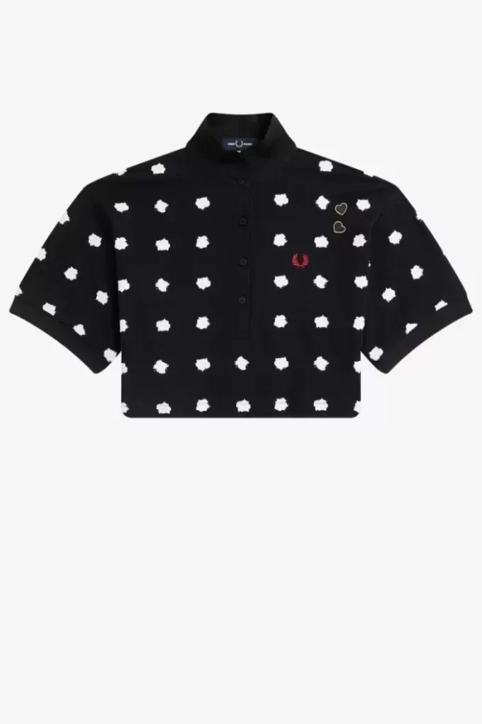 Spot Print Piqué Women’s Polo Shirt