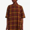 Stepped Hem Tartan Shirt Dress
