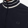 Striped Collar Track Jackets
