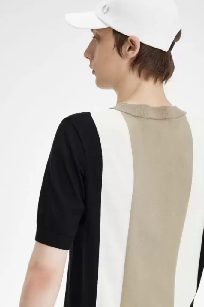 Striped Fine Knit Men’s T-Shirt Striped Fine Knit Men’s T-Shirt