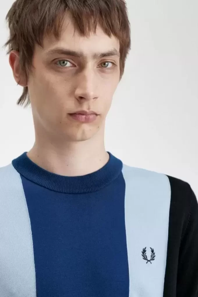 Striped Fine Knit Men’s T-Shirt Striped Fine Knit Men’s T-Shirt