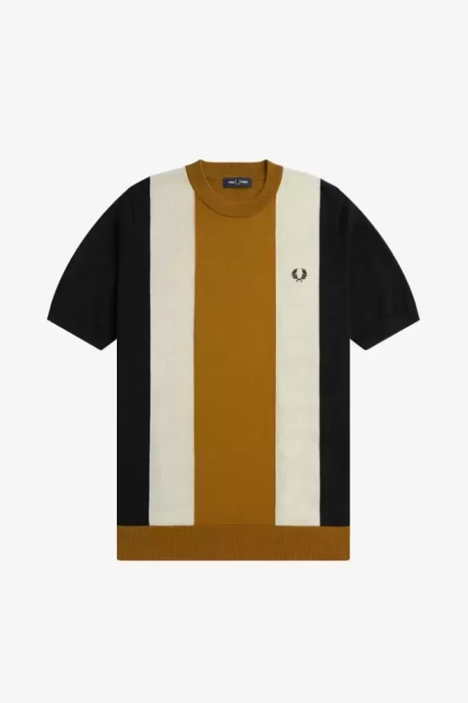 Striped Fine Knit Men’s T-Shirt