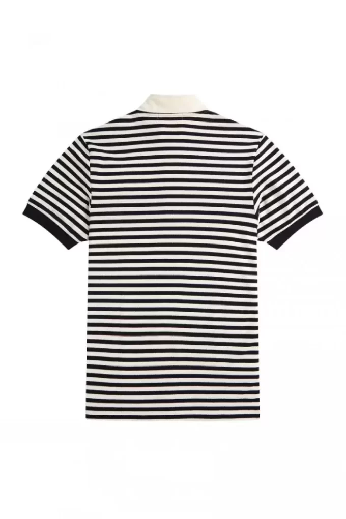 Striped Funnel Neck Men’s Shirt