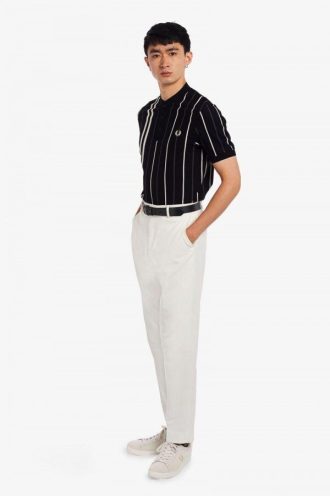 Striped Henley Polo Shirts