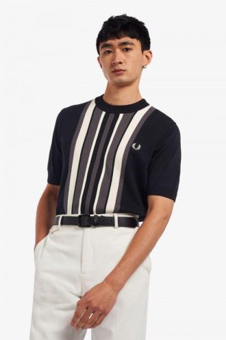 Striped Knitted T Shirts