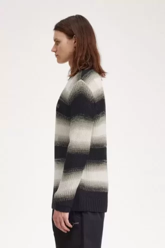 Striped Open Knit Men’s Jumper