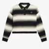Striped Open-Knit Women’s Shirt