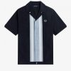 Striped Panel Bowling Shirts Striped Panel Bowling Shirts