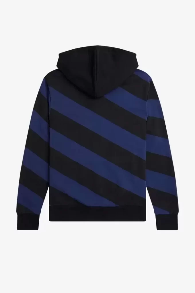Striped Zip-Through Hooded Men’s Sweatshirts