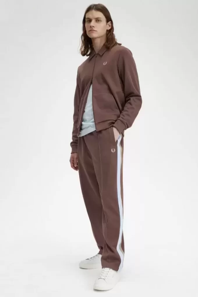 Tape Detail Collared Men’s Track Jackets