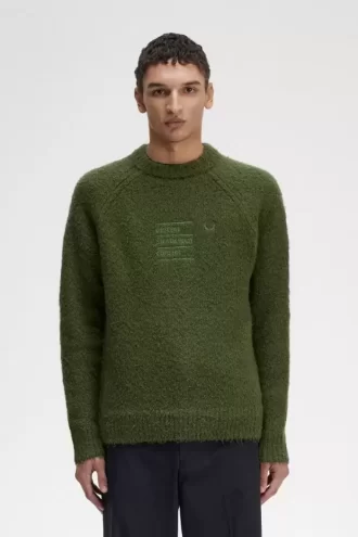 Textured Knitted Men’s Jumper