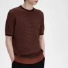Textured Knitted Men’s T-Shirt