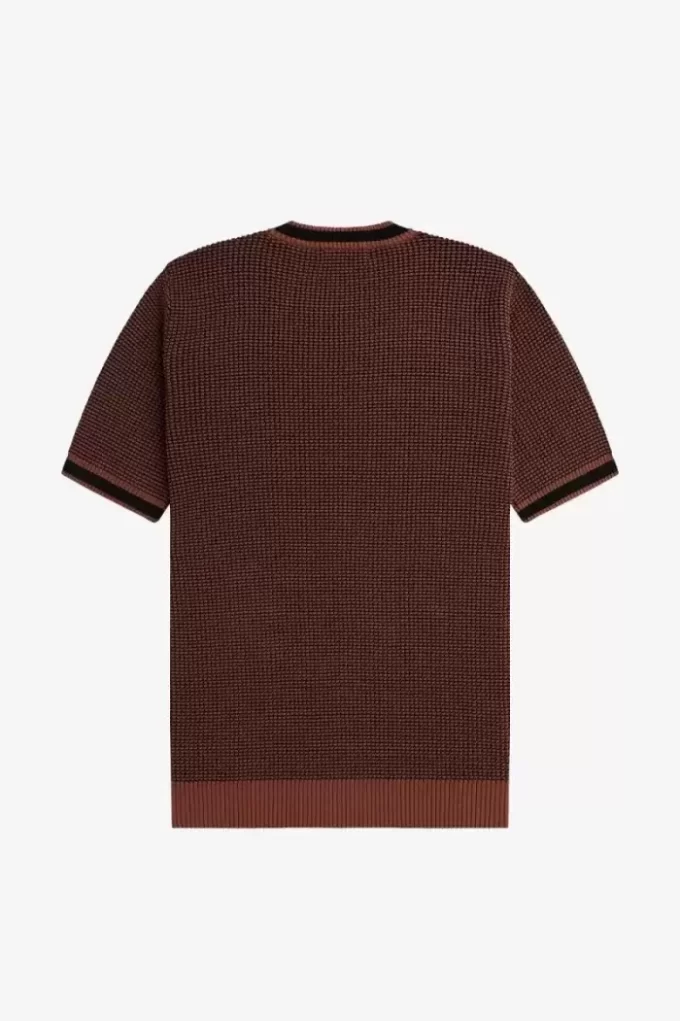 Textured Knitted Men’s T-Shirt