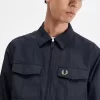 Textured Zip-Through Men’s Shirt