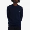Tipped Crew Neck Jumper Knitwear