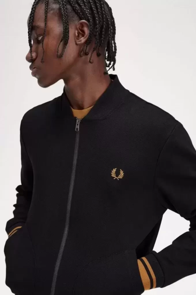 Tipped Detail Men’s Track Jackets