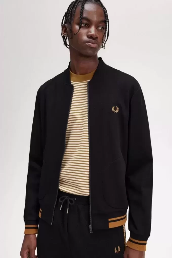 Tipped Detail Men’s Track Jackets