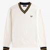 Tipped Piqué Textured Jumper Knitwear