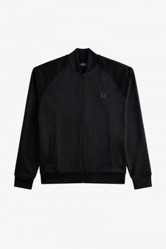 Tonal Taped Bomber Neck Track Jackets